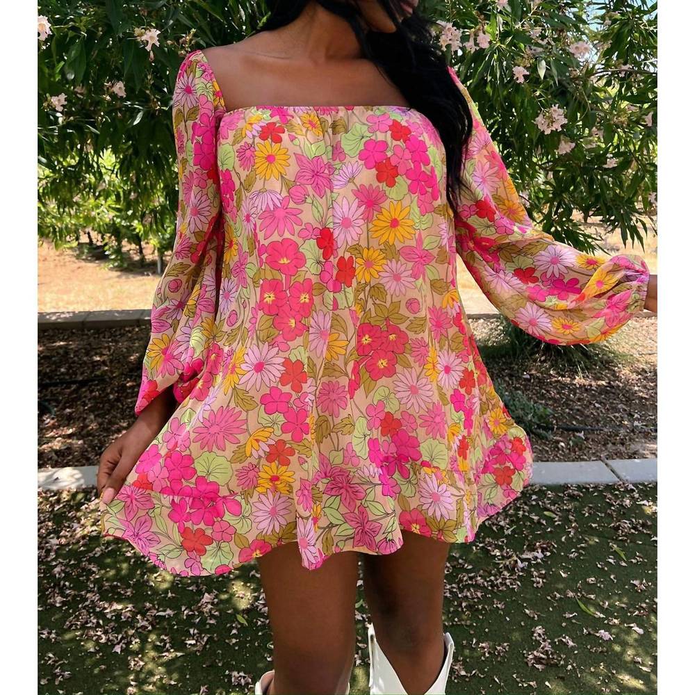 NEW SHOW ME YOUR MUMU briar mini dress in carnaby floral - Picture 6 of 6